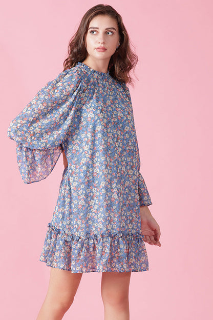 Gipsy Blue Georgette Dress