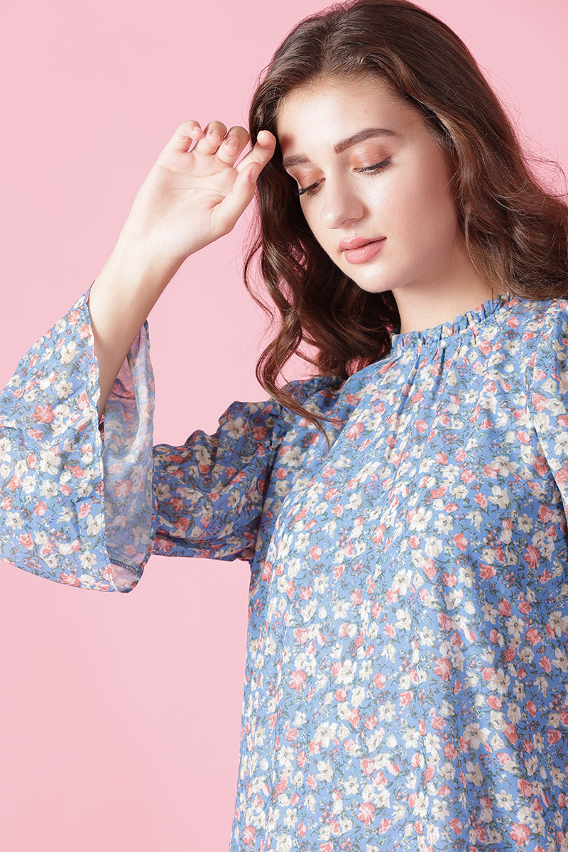 Gipsy Blue Georgette Dress
