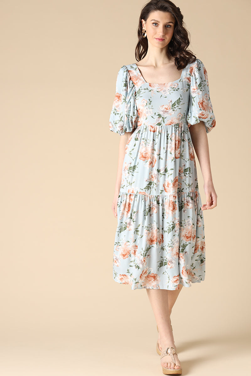 Gipsy Blue Fashion Rayon Dresses