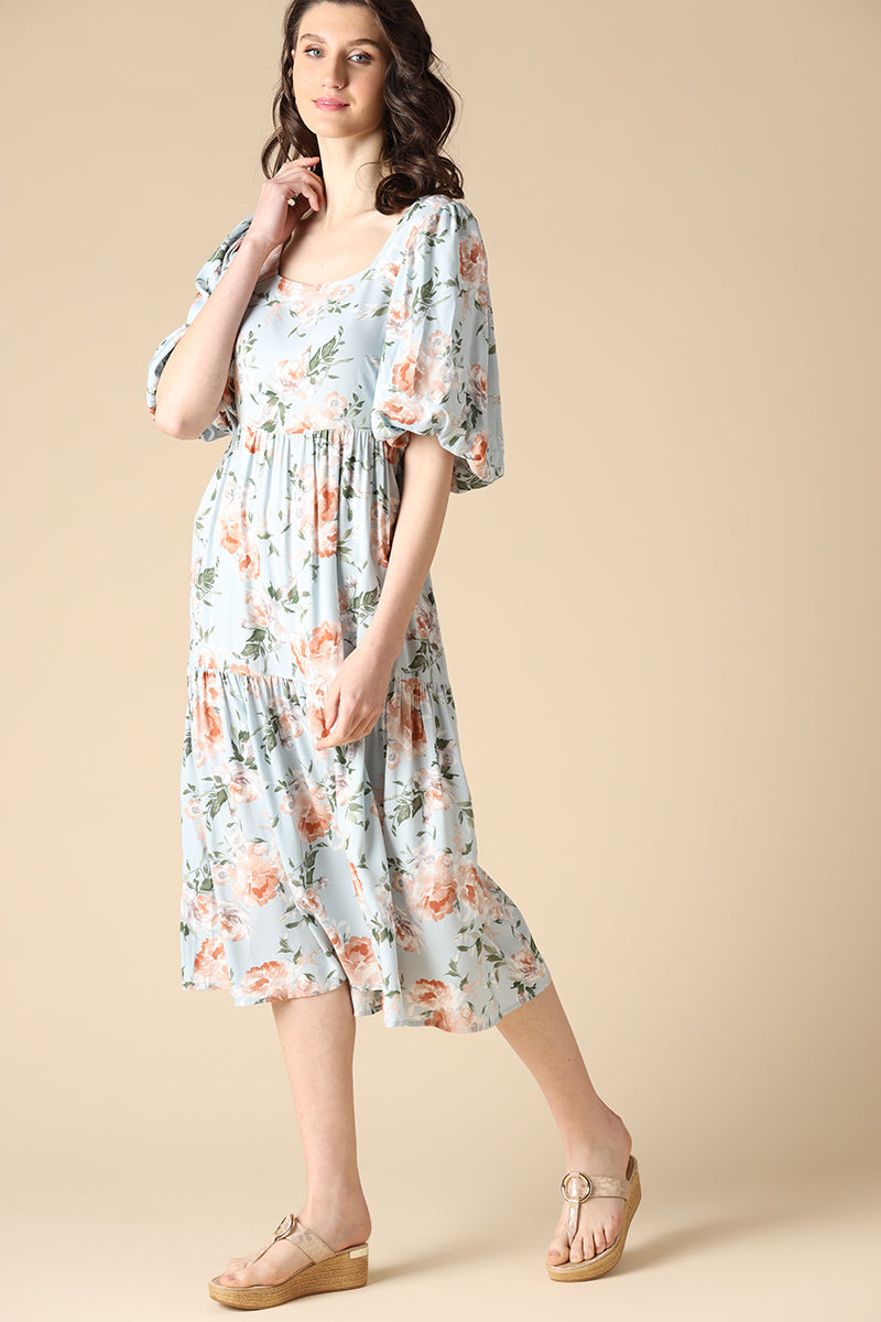 Gipsy Blue Fashion Rayon Dresses