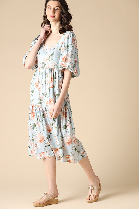 Gipsy Blue Fashion Rayon Dresses