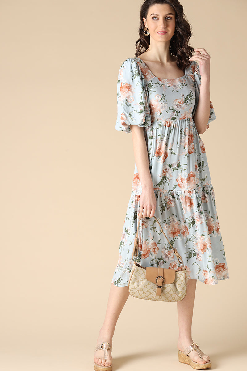 Gipsy Blue Fashion Rayon Dresses