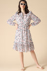 Gipsy White Fashion Georgette Dress