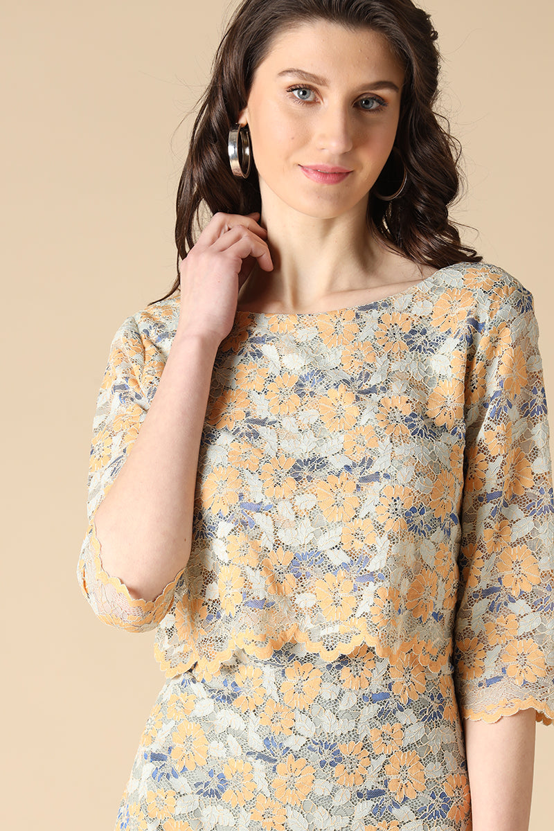 Gipsy Peach Fashion Net Fabric Dresses