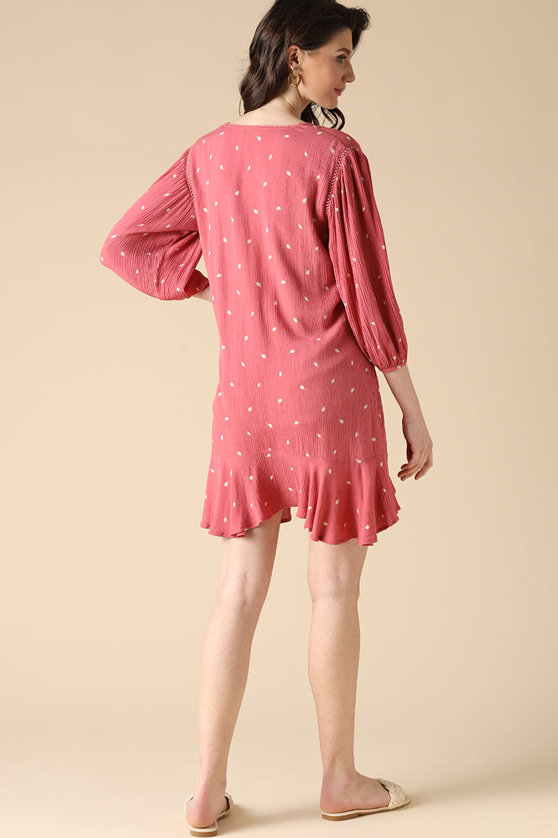 Gipsy Peach Fashion Rayon Crepe Dresses