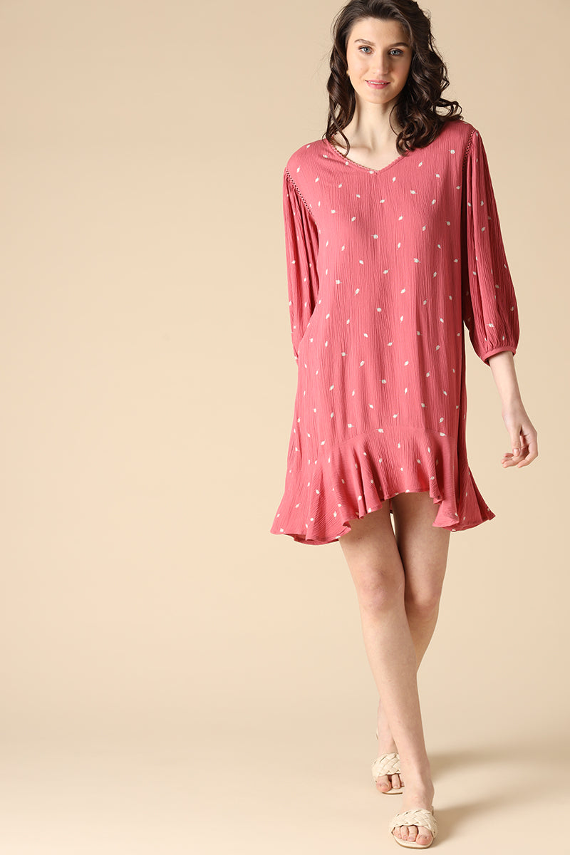 Gipsy Peach Fashion Rayon Crepe Dresses