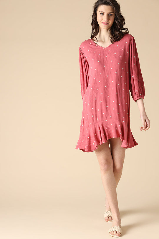 Gipsy Peach Fashion Rayon Crepe Dresses