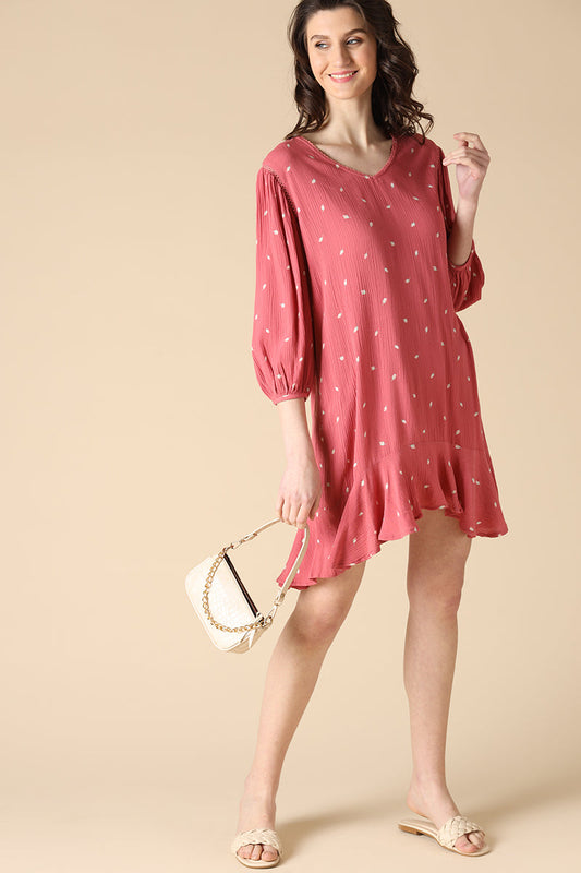 Gipsy Peach Fashion Rayon Crepe Dresses