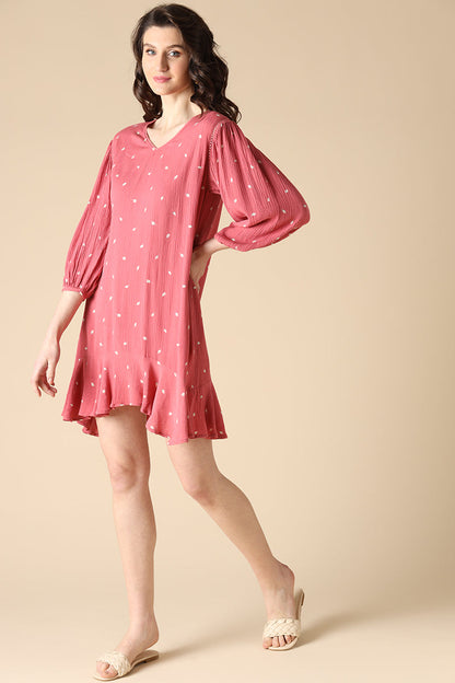 Gipsy Peach Fashion Rayon Crepe Dresses