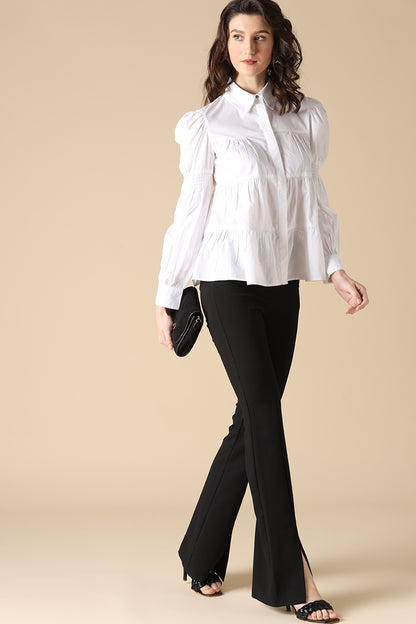 Gipsy White Fashion Cotton Shirt