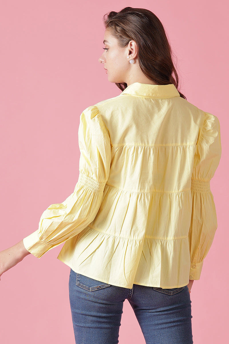 Gipsy Yellow Cotton Shirt