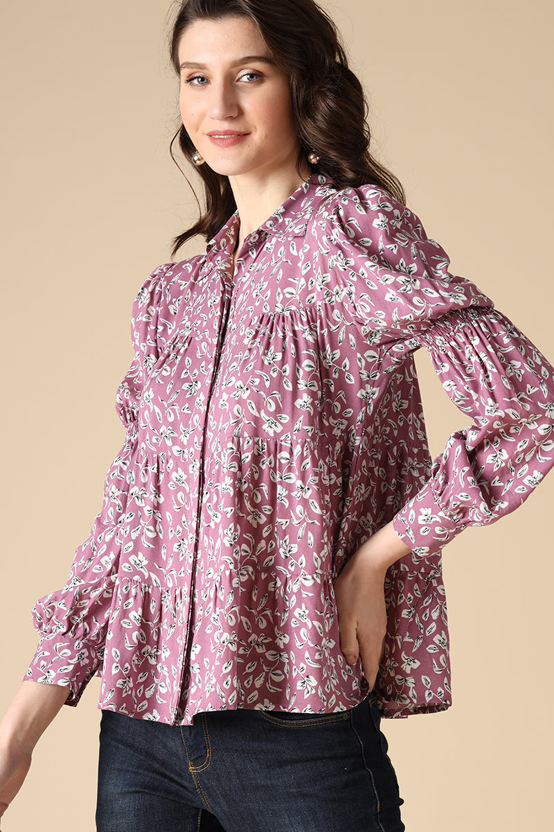 Gipsy Lavender Fashion Rayon Shirt