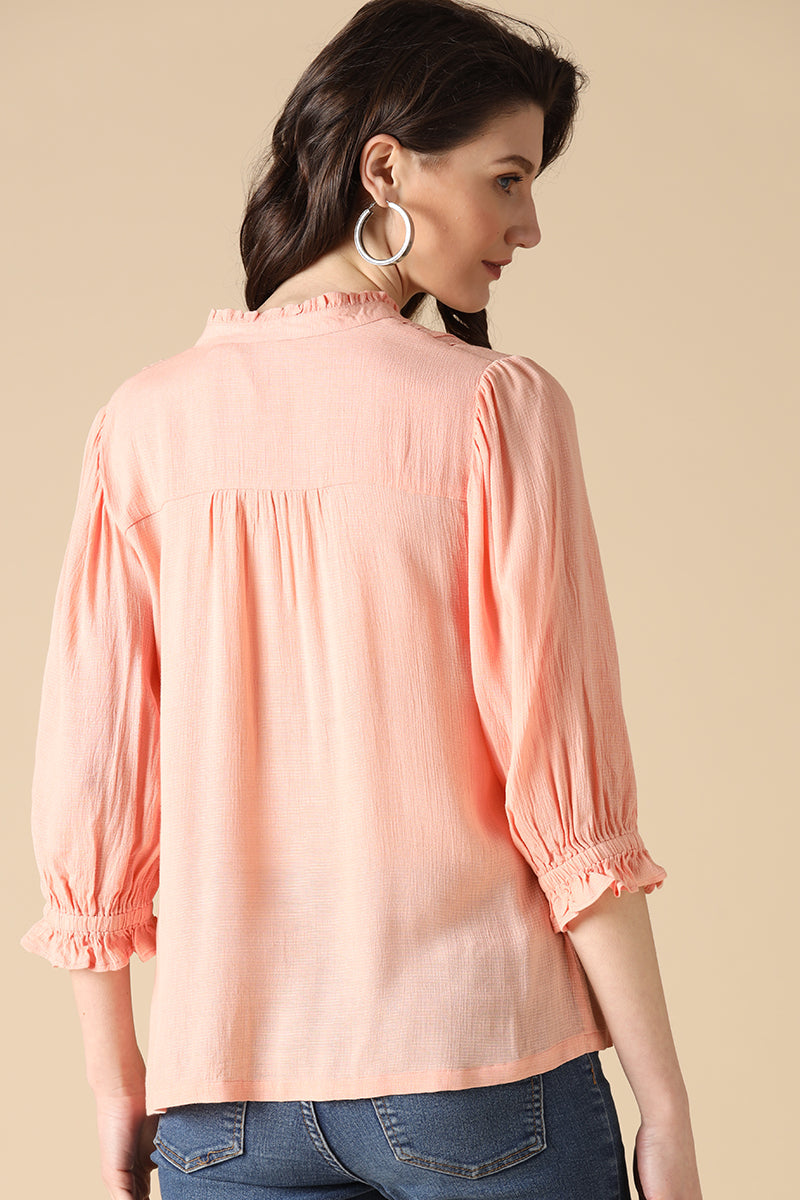 Gipsy Peach Fashion Rayon Shirt