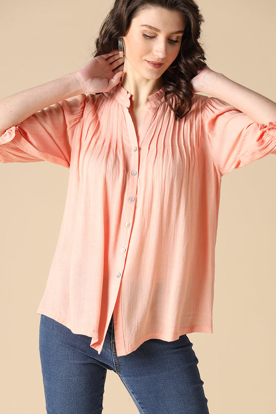 Gipsy Peach Fashion Rayon Shirt