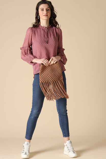 Gipsy Aubergine Fashion Georgette Tunic
