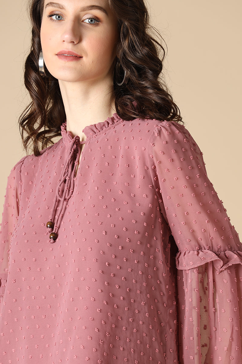 Gipsy Aubergine Fashion Georgette Tunic