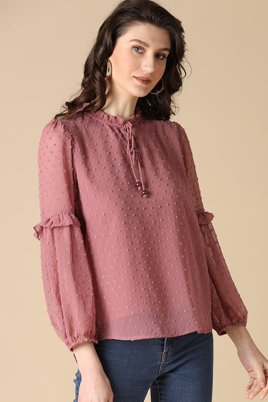 Gipsy Aubergine Fashion Georgette Tunic
