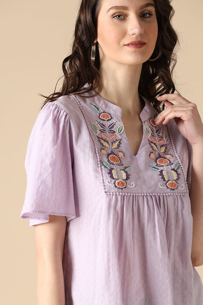 Gipsy Lilac Fashion Cotton Tunic