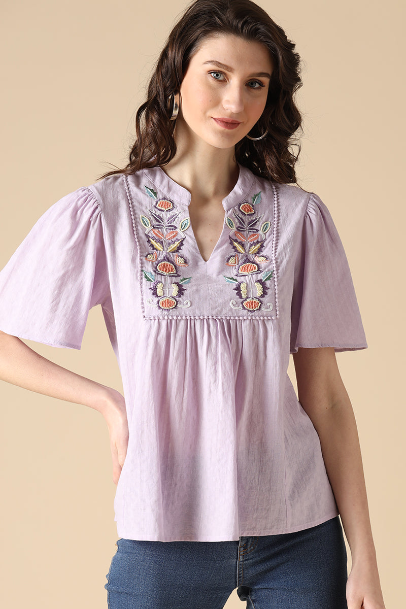 Gipsy Lilac Fashion Cotton Tunic