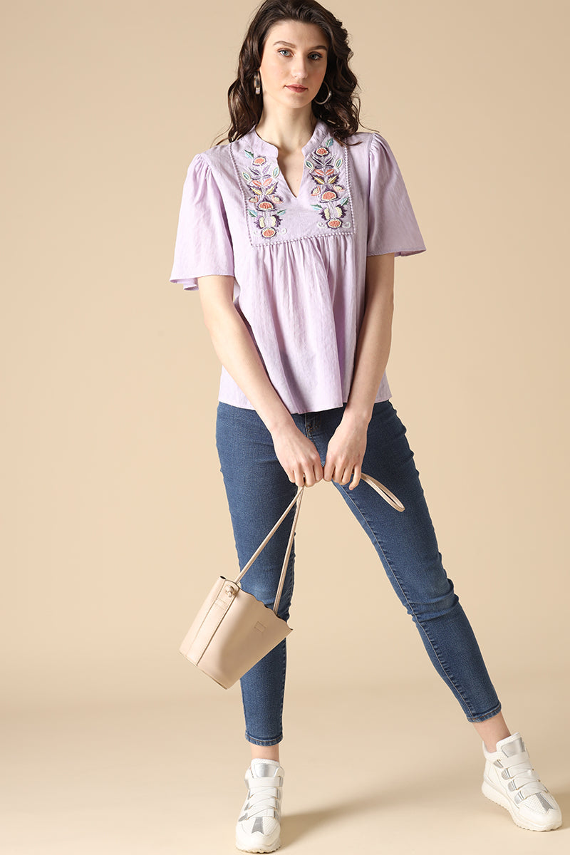 Gipsy Lilac Fashion Cotton Tunic