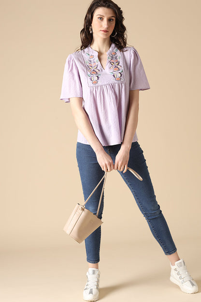 Gipsy Lilac Fashion Cotton Tunic