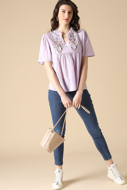 Gipsy Lilac Fashion Cotton Tunic