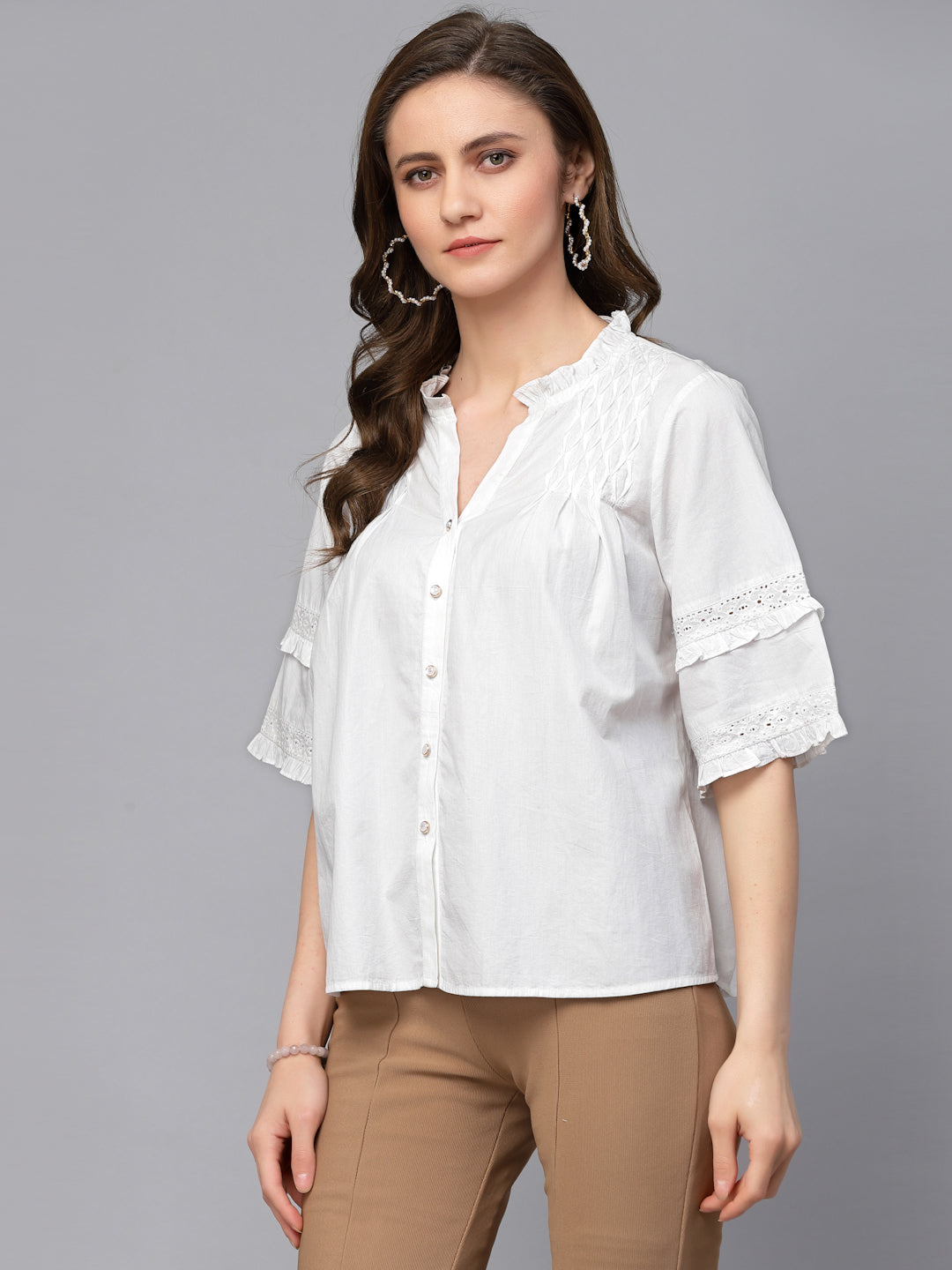 Gipsy White Cotton Blouse