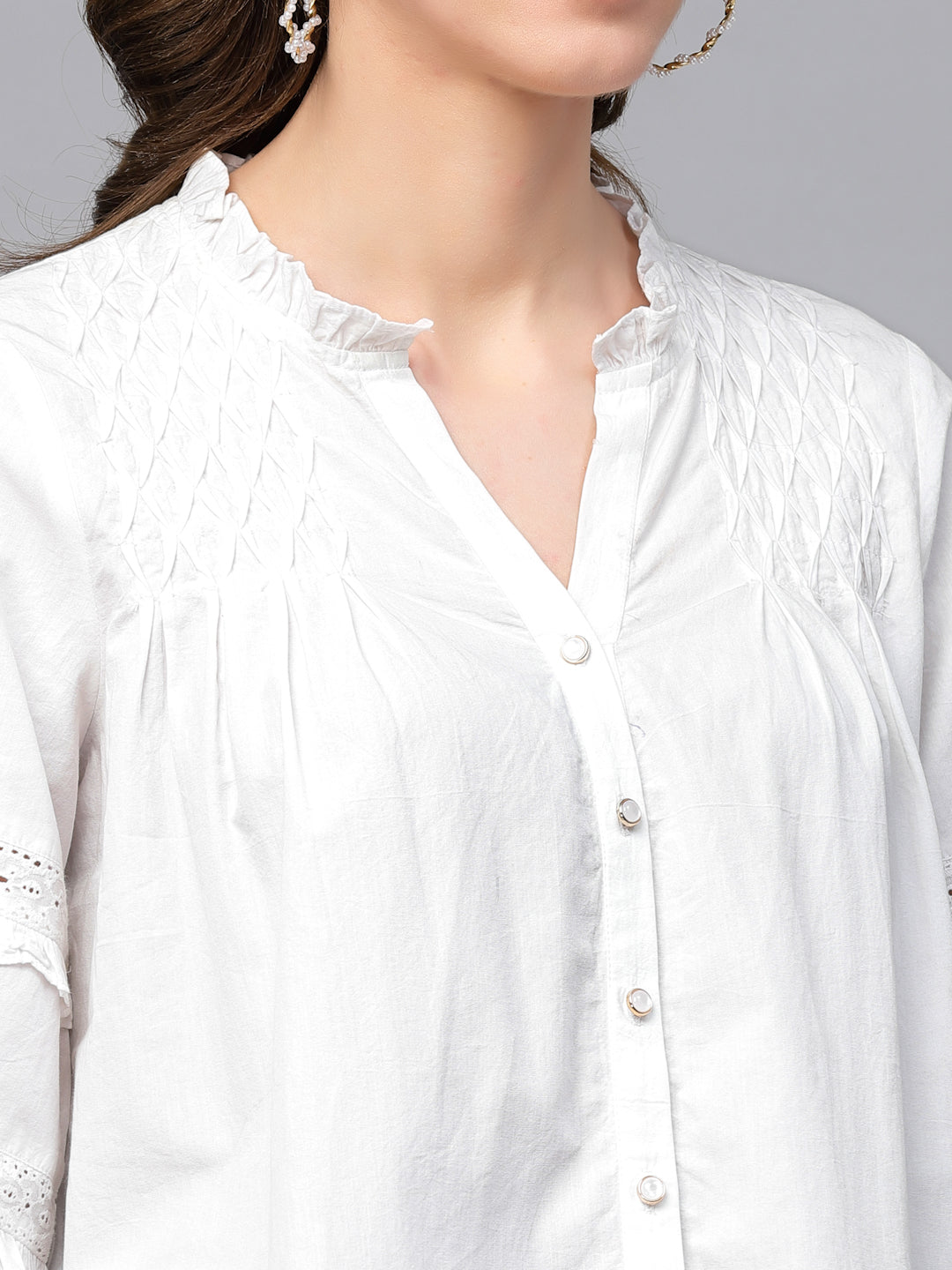 Gipsy White Cotton Blouse