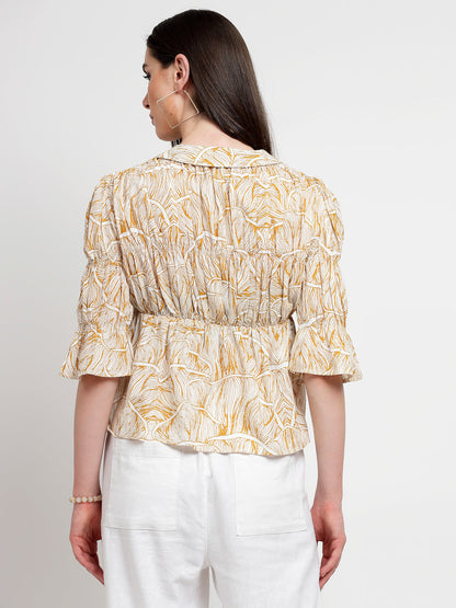Gipsy Ochere Cotton Print Blouse