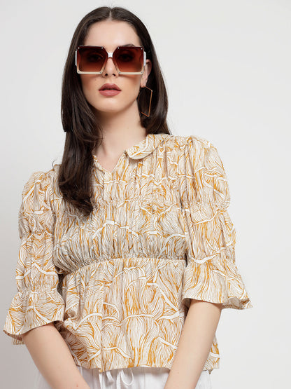 Gipsy Ochere Cotton Print Blouse