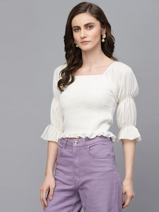 Gipsy Cream Georgette Blouse