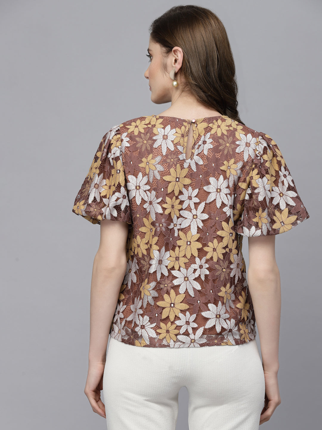 Gipsy Mocca Net Fabric Blouse