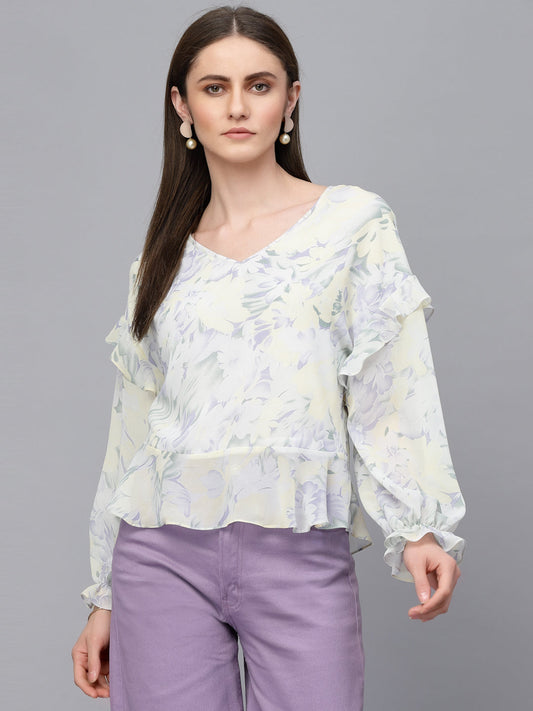 Gipsy Butter Yellow Georgette Blouse