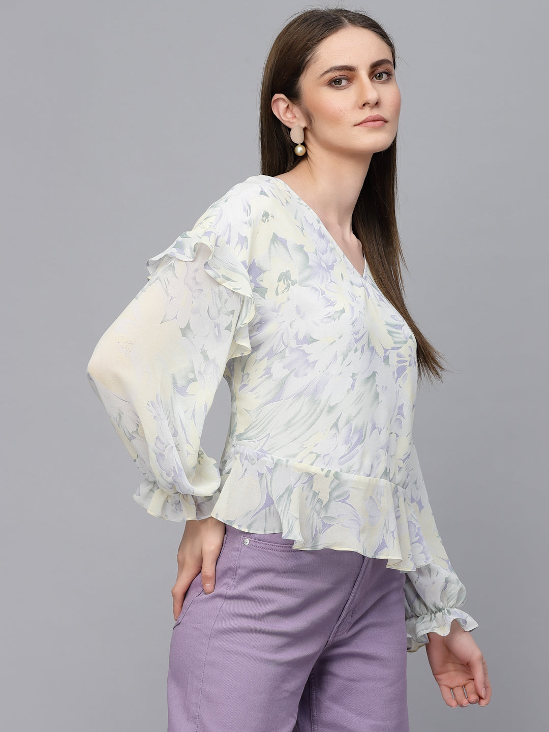 Gipsy Butter Yellow Georgette Blouse