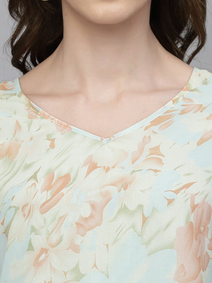 Gipsy Sea Blue Georgette Blouse