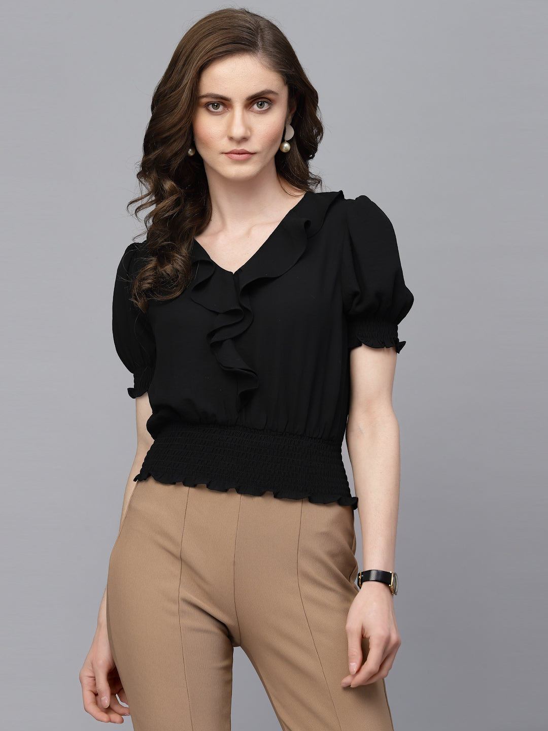 Gipsy Black Georgette Blouse