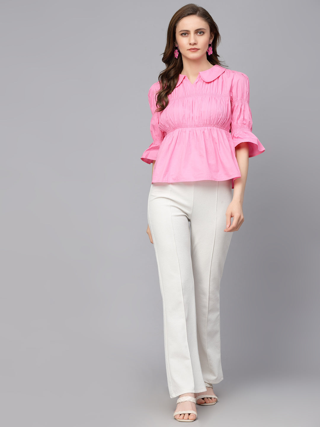 Gipsy Bubblegum Pink Cotton Blouse