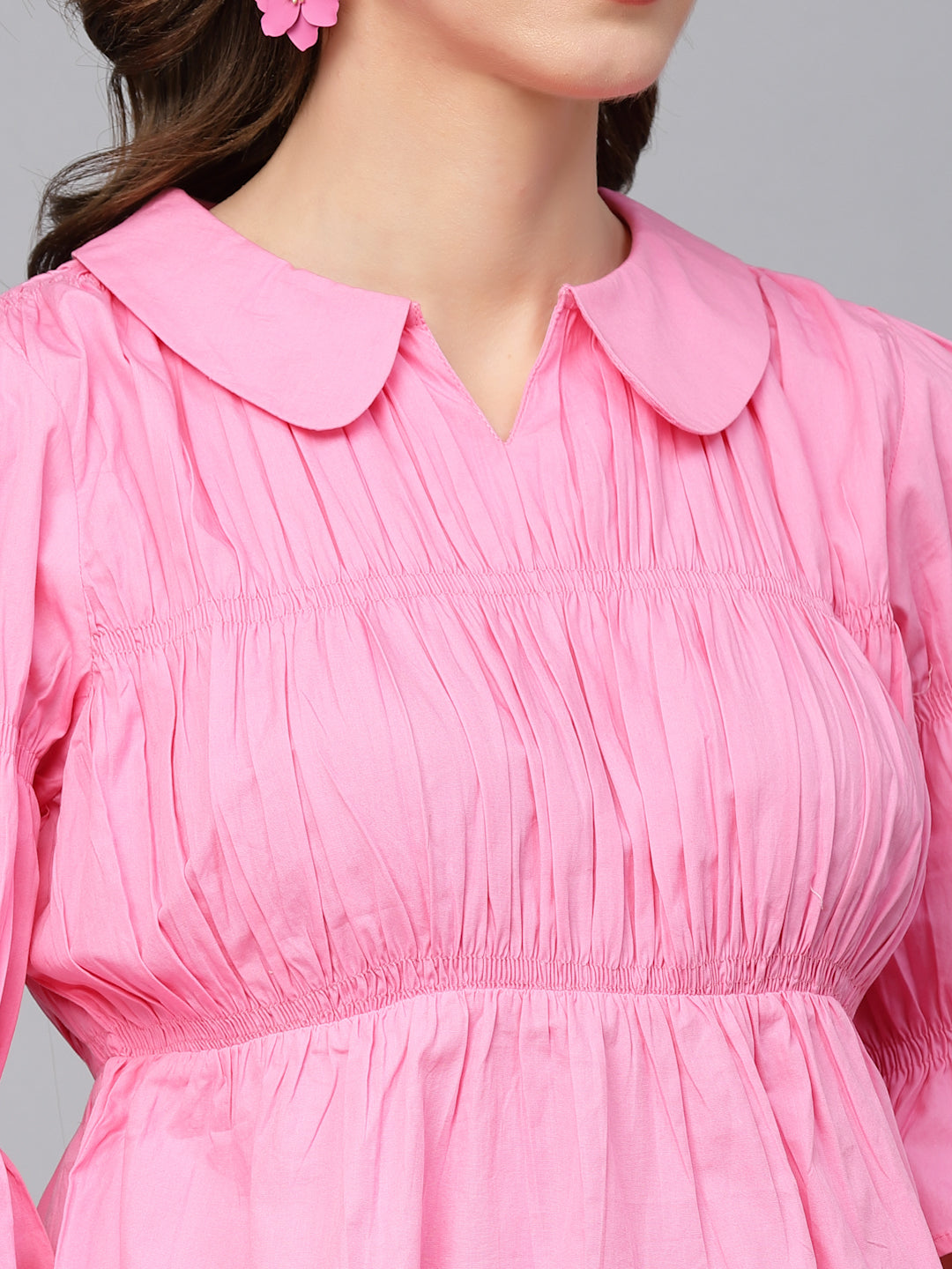 Gipsy Bubblegum Pink Cotton Blouse