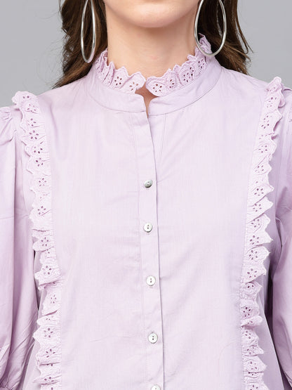 Gipsy Lilac Cotton Blouse