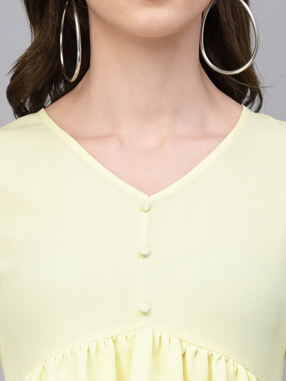 Gipsy Butter Yellow Georgette Blouse