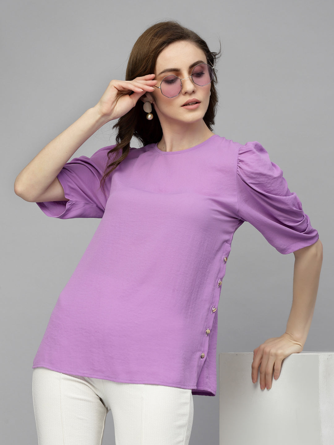 Gipsy Lavender Georgette Blouse
