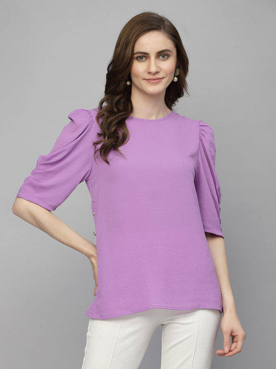 Gipsy Lavender Georgette Blouse