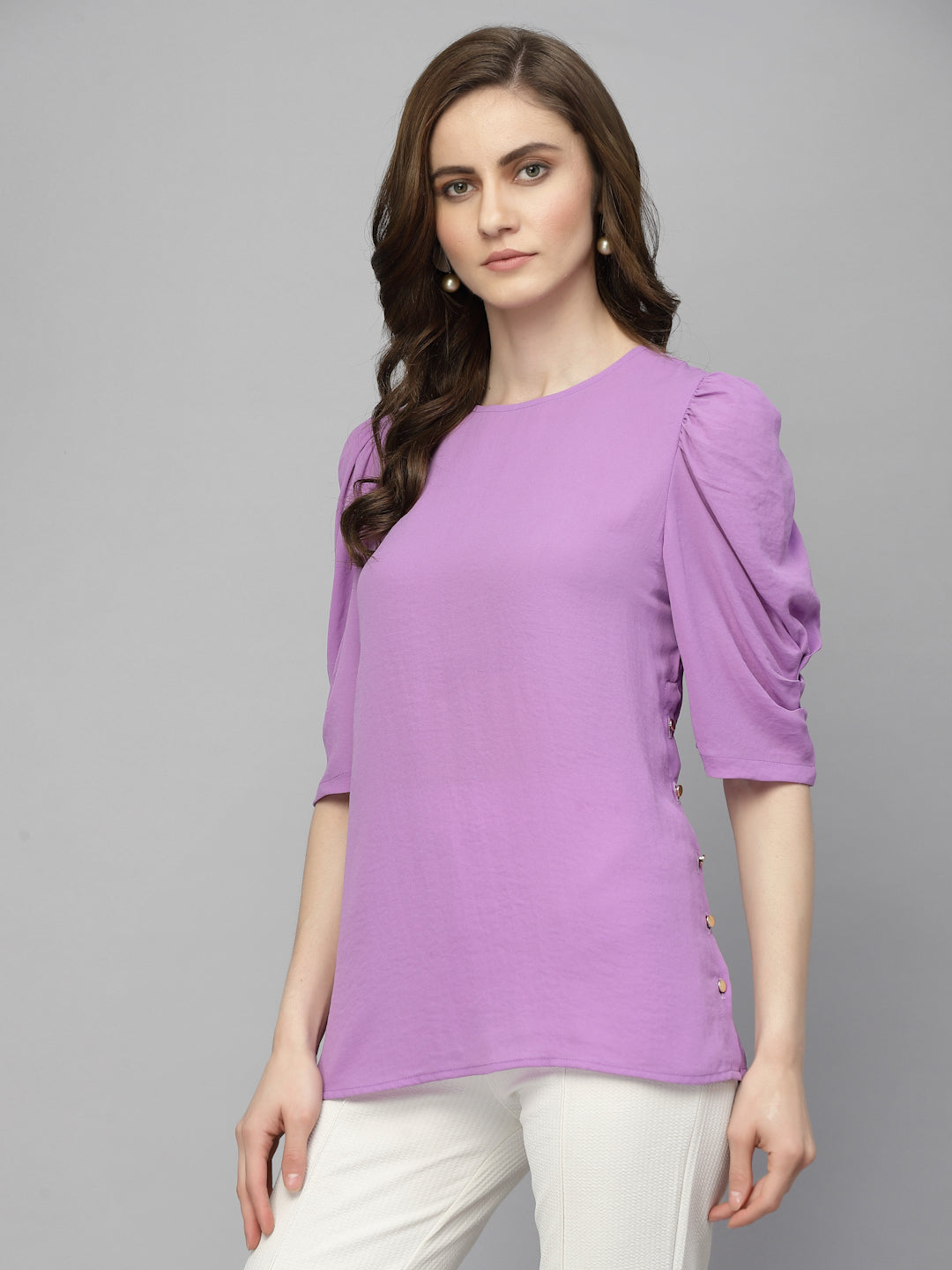 Gipsy Lavender Georgette Blouse