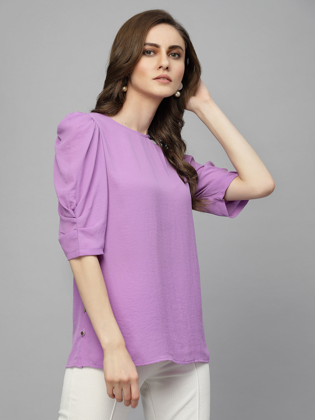 Gipsy Lavender Georgette Blouse