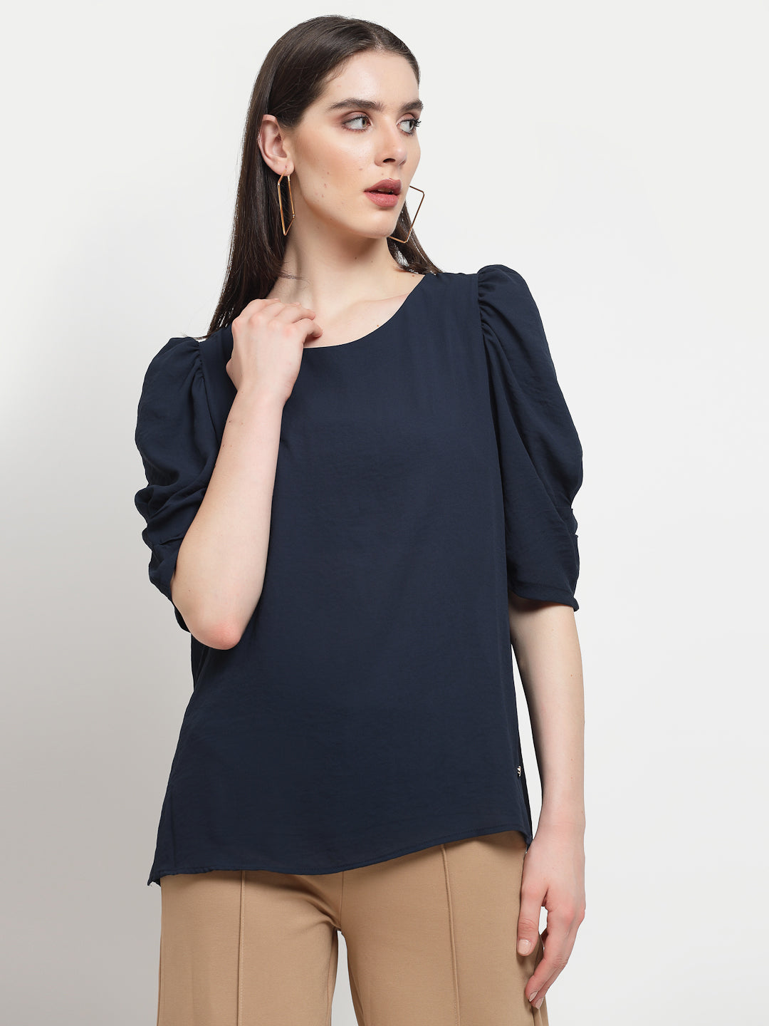 Gipsy Navy Georgette Blouse