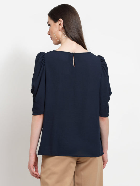 Gipsy Navy Georgette Blouse