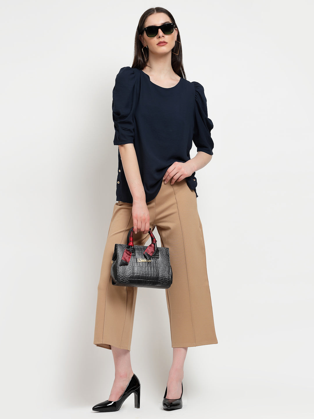 Gipsy Navy Georgette Blouse