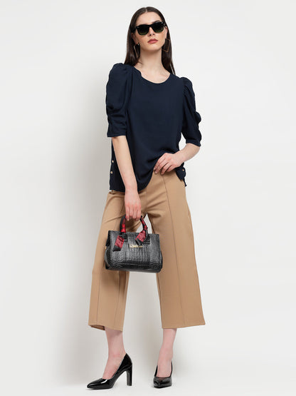 Gipsy Navy Georgette Blouse