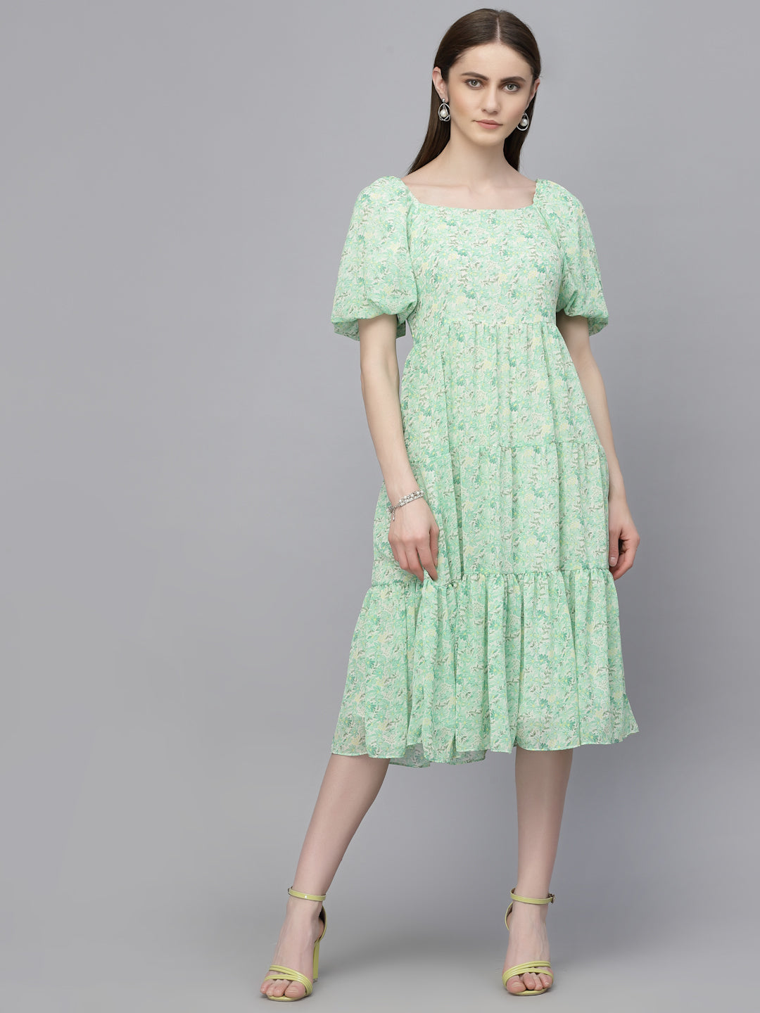 Gipsy Green Georgette Dress