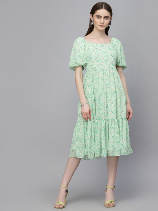 Gipsy Green Georgette Dress